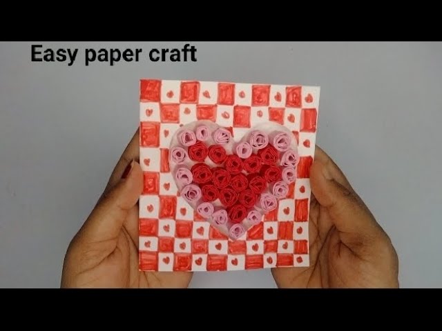 Simple and easy paper craft tutorial l paper greeting card l diyl paper tutorial easyl class=