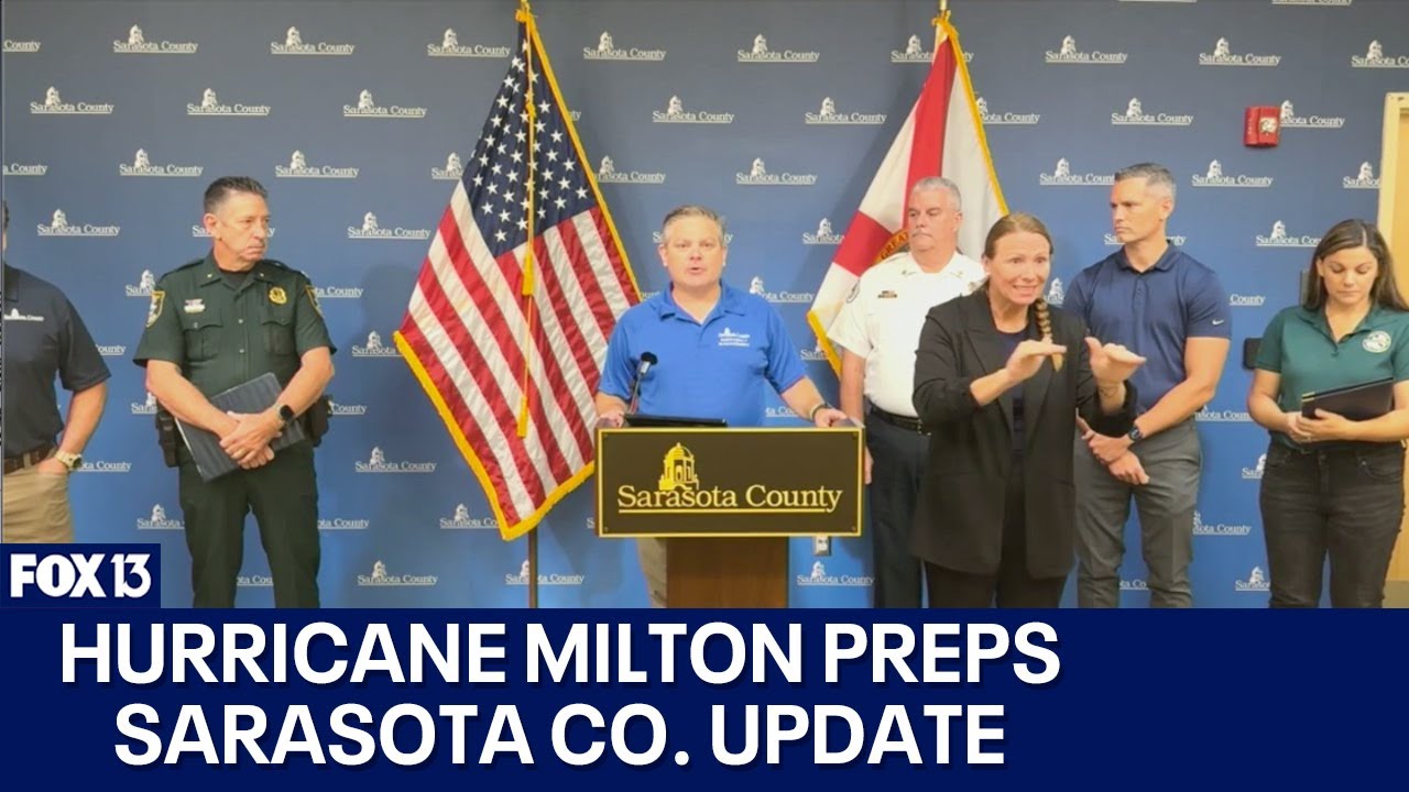 Hurricane Milton preparations: Sarasota County update - YouTube