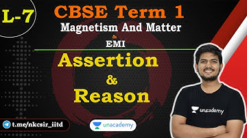 Assertion & Reason | Magnetism and Matter | EMI | CBSE Term 1 | Class 12 Physics | Hemant Sir