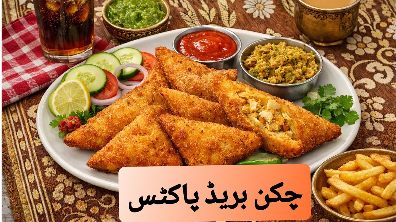 چکن بریڈ پاکٹس بولیں یا اس کو چکن سموسہ بولیں بہت ہی مزے دار بریڈ کے ساتھ تیار کریں