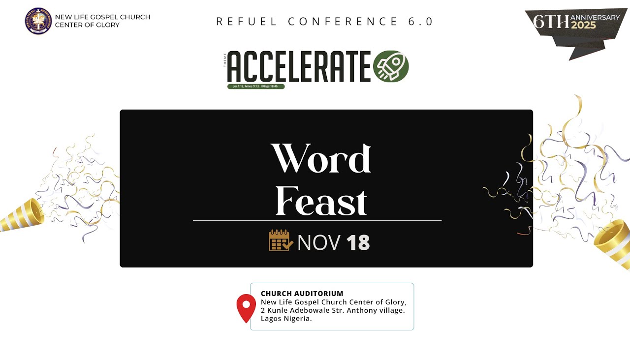 ACCELERATE | WORD FEAST | 18th-NOVEMBER-2025. - YouTube