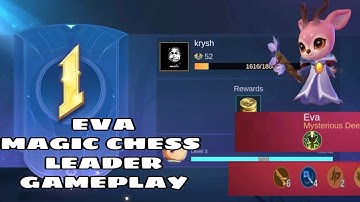 MLBB MAGIC CHESS EVA (MYSTERIOUS DEER) GAMEPLAY (3rd skill) w/ Gunner synergy & 3 sub synergy