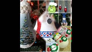 Creative  Christmas  Light  bulb Ornaments