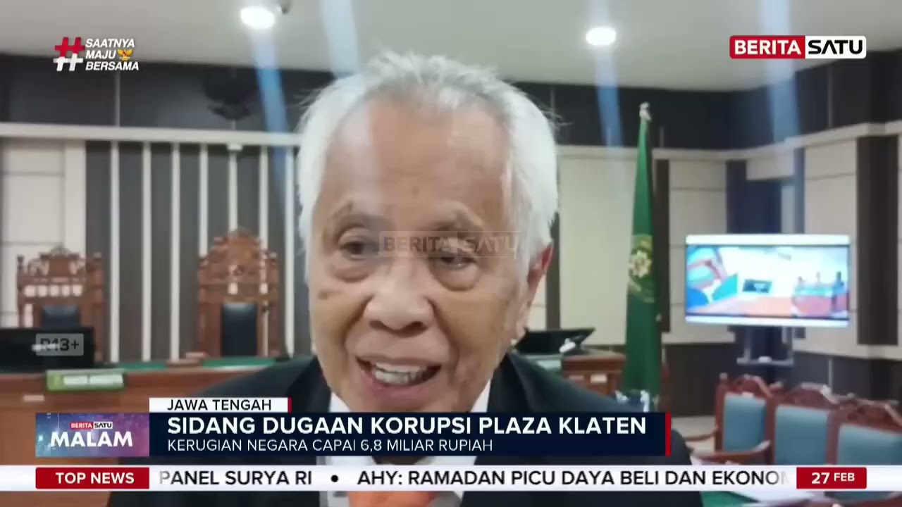 Sidang Korupsi Plaza Klaten Hadirkan Saksi Ahli Perhitungan Kerugian Uang Negara #Beritasatu