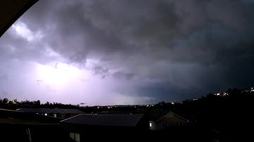 Triggered!! Intense Lightning Storm - Nightlapse in 4K