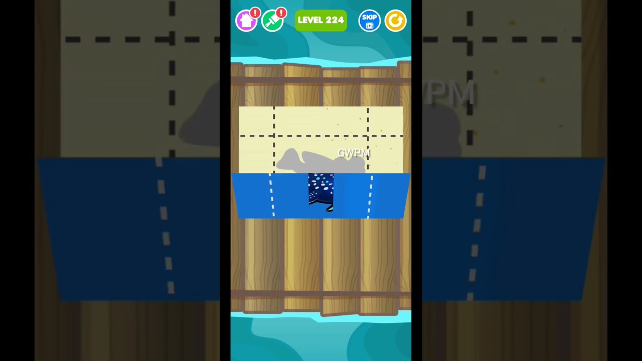 Save the fish level 224 | Pull the pin |android and ios games save fish pull the pin/mobile game