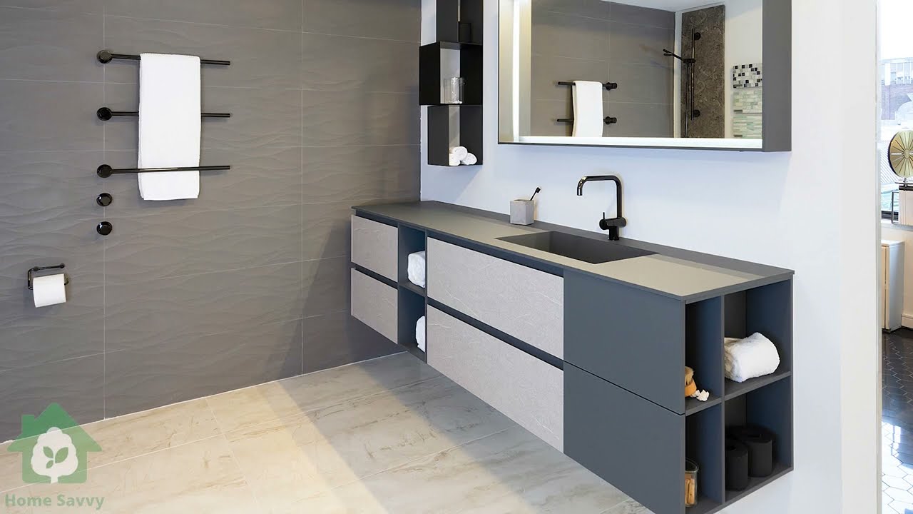 Washbasin Cabinet Designs -  Modern Bathroom Sink And Storage Solution - Home Savvy