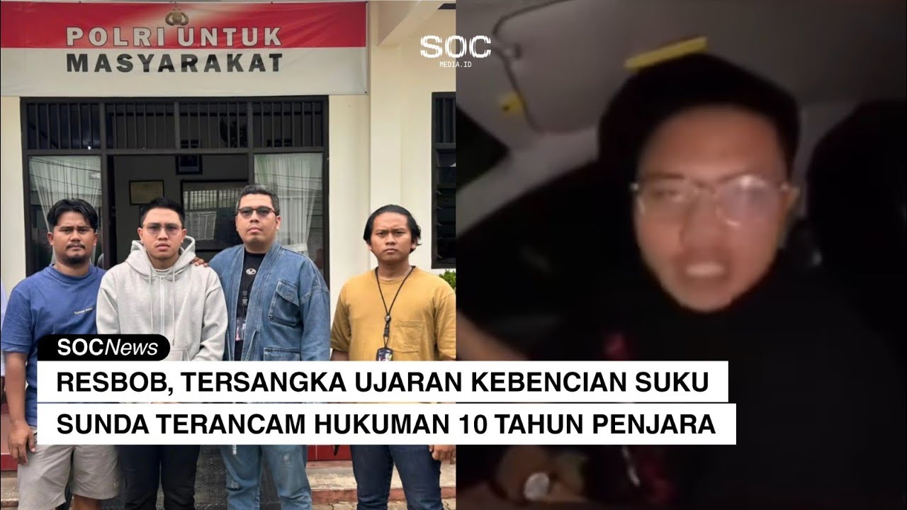 Resbob, Tersangka Ujaran Kebencian Suku Sunda Terancam Hukuman 10 Tahun Penjara