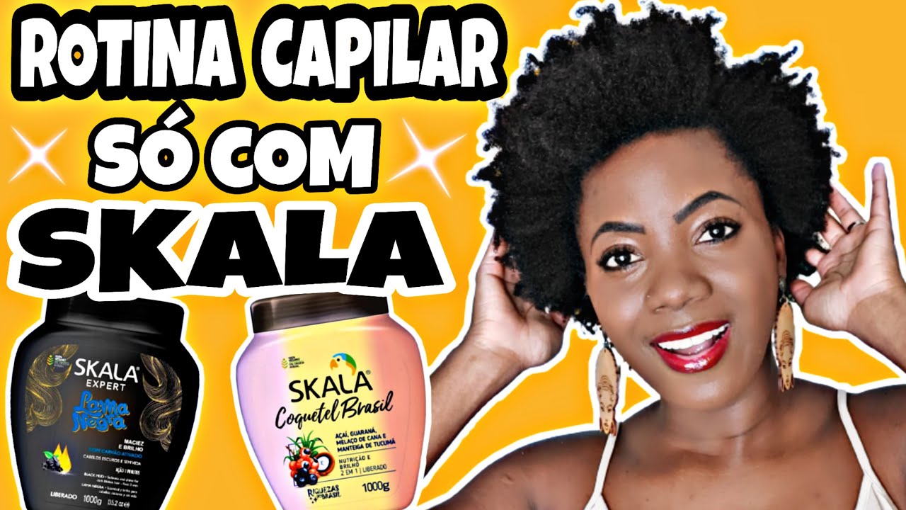 ROTINA CAPILAR SÓ COM SKALA - CABELO CRESPO
