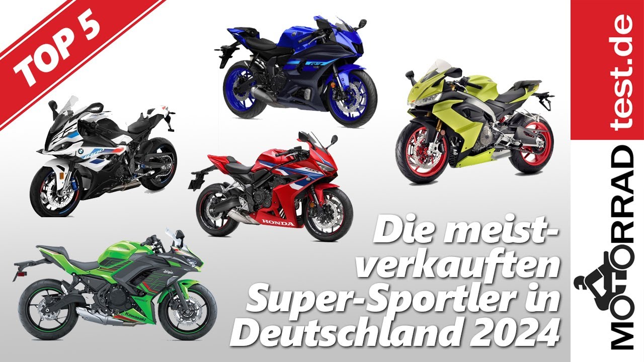 Die meistverkauften Super-Sportler 2024 | Die beliebtesten Sport-Motorräder in Deutschland in 2024