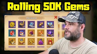 Rolling 50K Gems for Heroes on the F2P Castle Clash