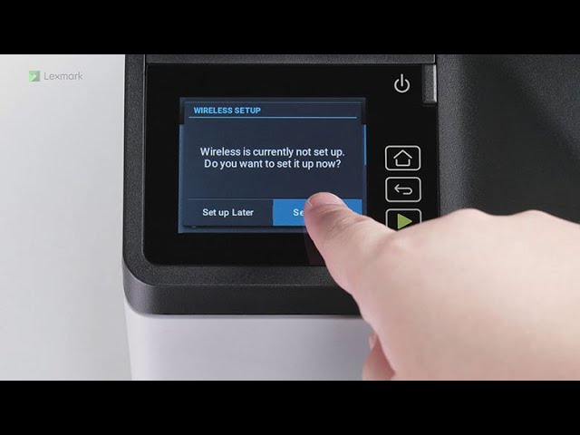 Lexmark—Connecting the printer to network - YouTube