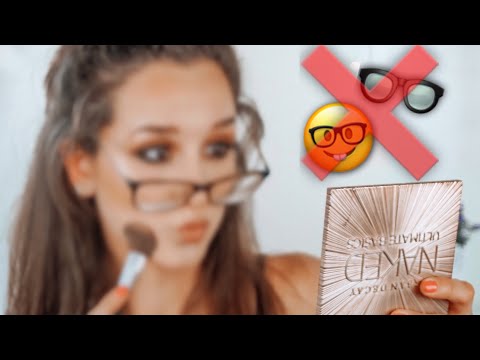 NO GLASSES/CONTACT LENSES MAKEUP CHALLENGE (hilarious 😂) how many times do I say &rsquo;I can&rsquo;t see&rsquo;!?