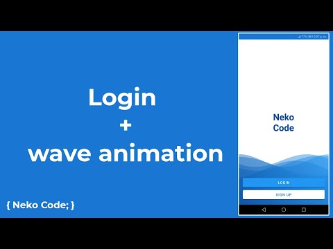 Login + wave animation (Java)