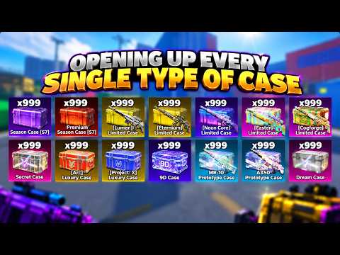 Opening Up EVERY Single Type Of Case... (Sniper Arena Roblox)