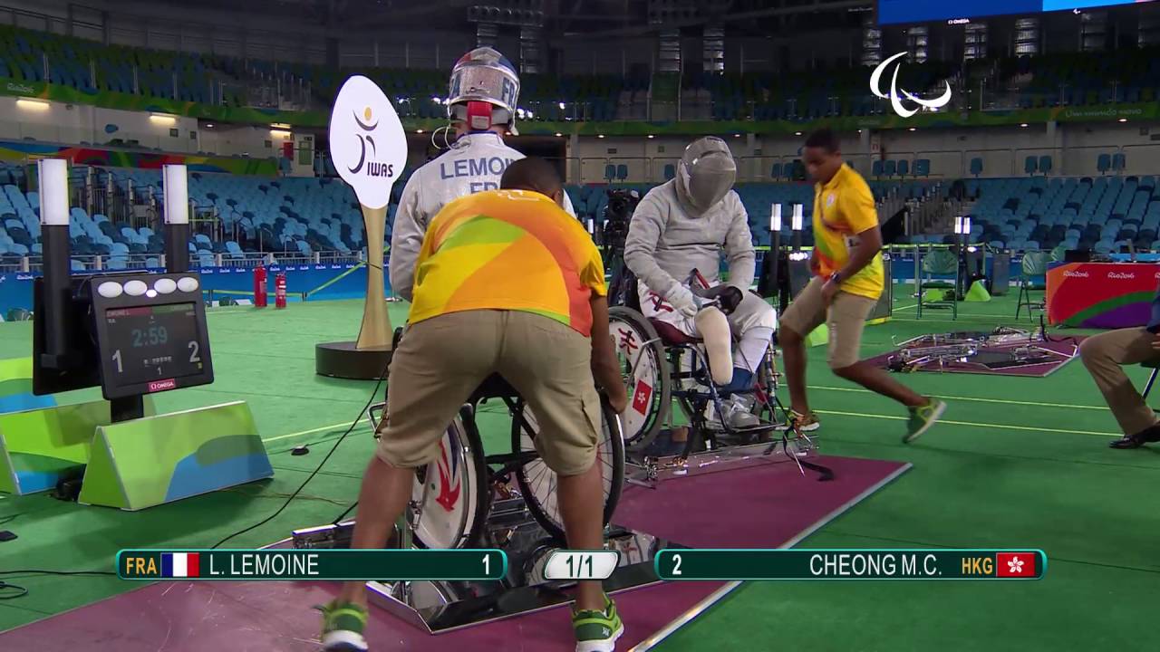 Wheelchair Fencing Men's Individual Sabre Cat A LEMOINE v CHEONG