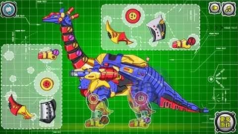 Game Lắp Ráp Robot Khủng Long Cổ Dài