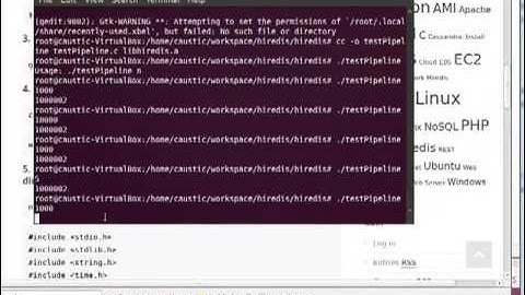 My demo of Redis with C using Pipeline for rapid data insert for high frequency trading HFT