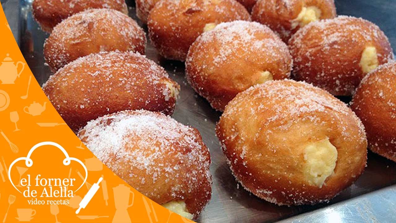 Berlinas rellenas de Crema