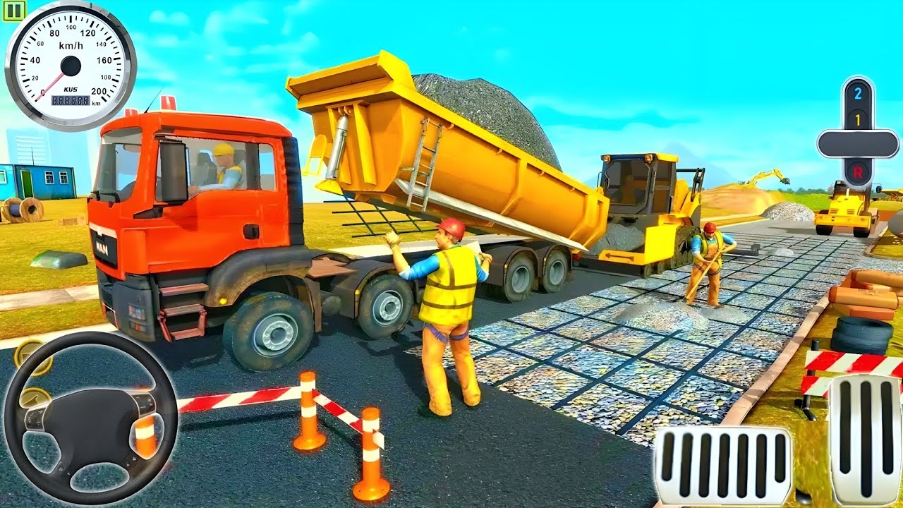 City Road Construction Jcb Game - Highway Road Builder Construction 3D - Android GamePlay