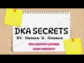 Pediatric diabetic ketoacidosis  dka secrets