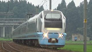 上越線 9023M 長岡花火団体列車 E653系1000番台K71編成 六日町→五日町にて /Japanese Trains E653Serie