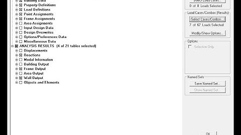 Hướng dẫn xuất file Access Etabs 9.7.4 chung cho các phần mềm tính Cột - Dầm - Sàn - Móng