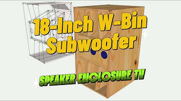 W-Bin | Single 18-Inches Subwoofer | 3D Modeling in SketchUp #speakerenclosuretv