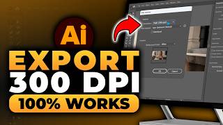 How To Export 300 DPI in Illustrator (𝟮𝟬𝟮𝟲) | 100% WORKS | NO Yapping, To The Point! | FAST & EASY