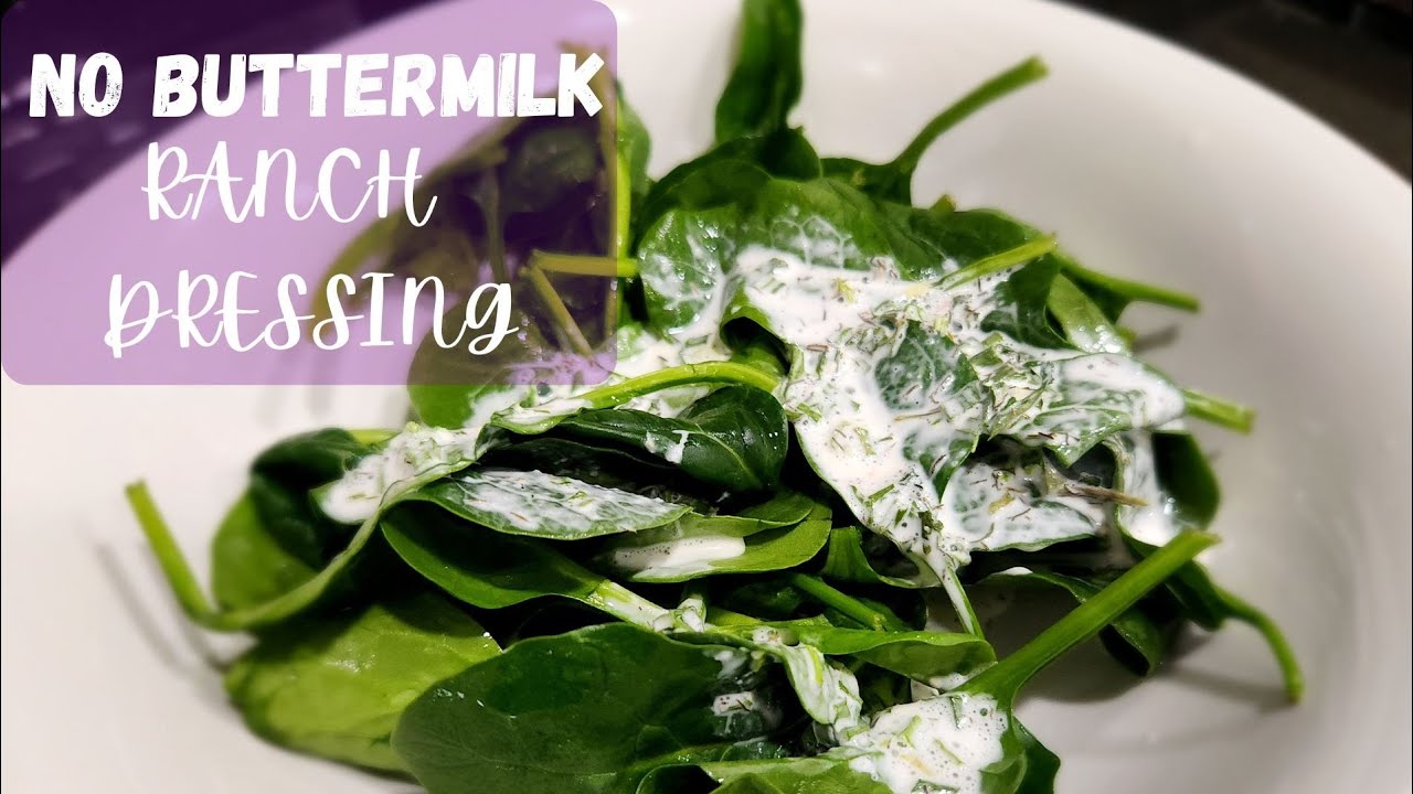 RANCH DRESSING FROM SCRATCH WITHOUT BUTTERMILK