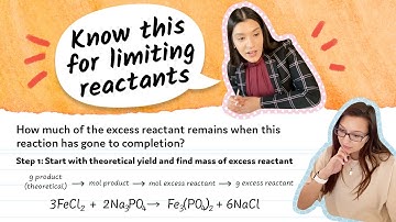 Stoichiometry: Limiting Reactant, Left Over Excess Reactant, Percent Yield | Study Chemistry With Us