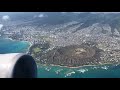 Takeoff - Honolulu / Waikiki / Oahu / Hawaii HNL - 767-400ER - United Airlines First Class