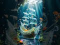[David] Animated Crystal Sailing Ship In Blue Ocean (Video) - Samsung Theme
