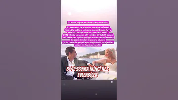 İSMAİL HACIOĞLU VE DİLEK KAYA 5 YIL SONRA YİNE YENİDEN İKİNCİ KEZ EVLENDİ MUTLULUKLAR 