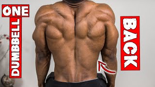 SINGLE DUMBBELL BACK WORKOUT AT HOME | WORKOUT WITH ONLY ONE DUMBBELL