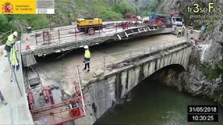 Ampliación Puente de Estragüeña (N-621 pk 171,000)-180531 Ripado de tablero-Estribo1