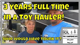 Full Time Life In A Toy Hauler  Grand Design Momentum 395M