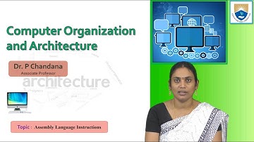 Assembly Language Instructions by Dr. P Chandana