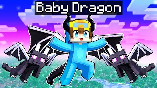 Becoming A BABY DRAGON In Minecraft!