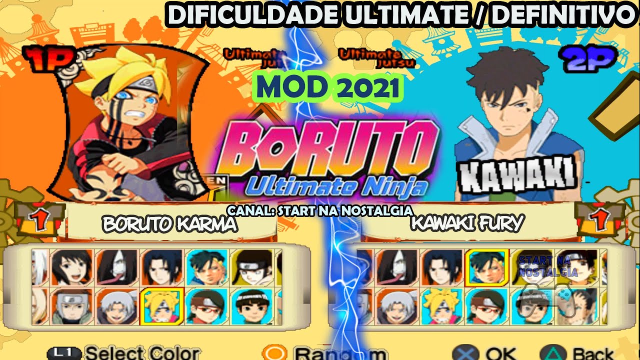 Naruto Ultimate Ninja 5 MOD - Boruto PS2 - 