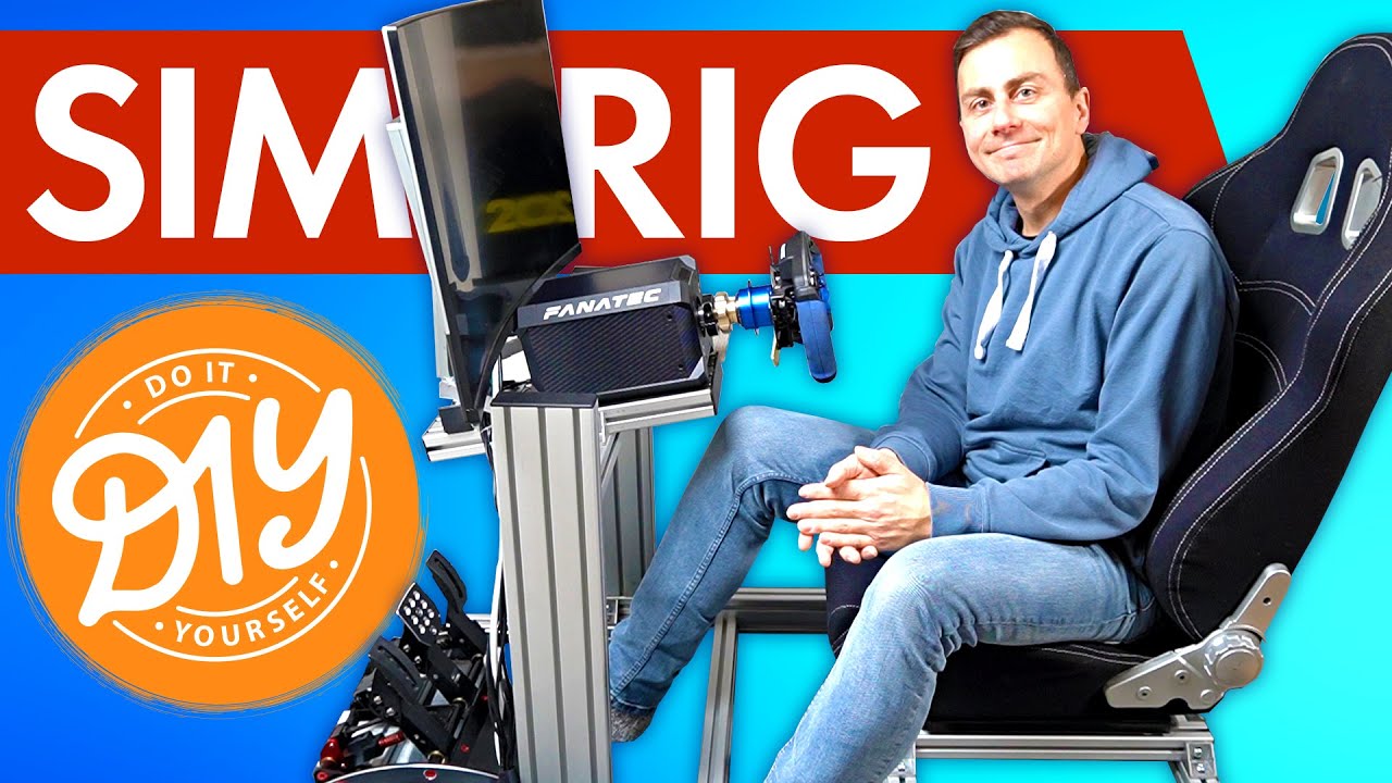 Sim Rig Eigenbau: Günstiges Renncockpit fürs Racing (V1.1) - YouTube