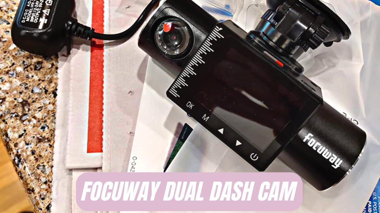 Dual Dash Cam WiFi with App, FOCUWAY 1080P Front and 1080P Inside Dash  Camera for Cars