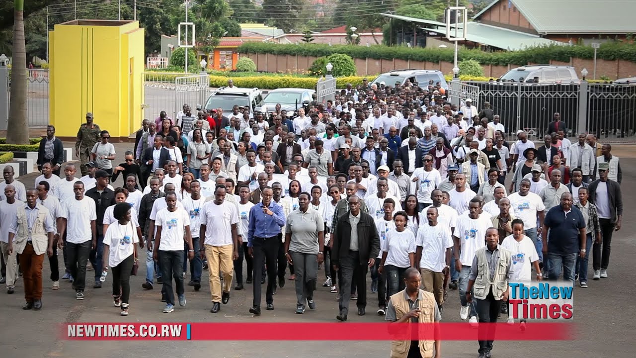 rwanda cup President Kagame joins thousands for the Walk to Remember 2016