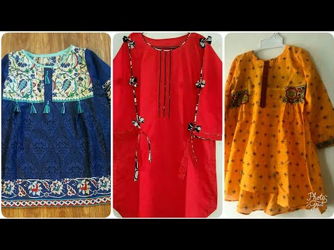 Girls Digital Print Kurti Cotton Vibrant - ORANGE Price in Pakistan |  Bachaa Party