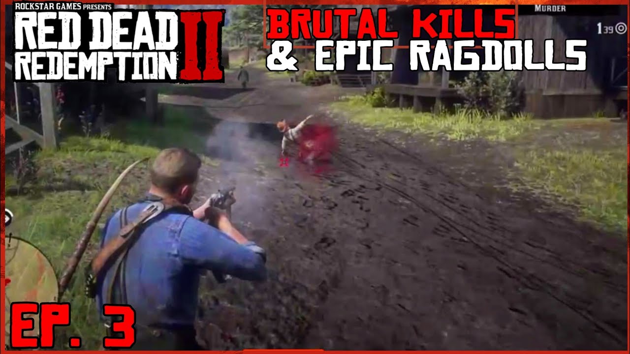 Red Dead Redemption 2 - Brutal Kills, Epic RAGDOLLS, Fights,Bleedouts ...