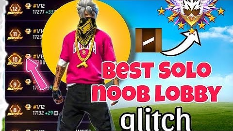 Free Fire Noob Lobby Glitch 😯 || In Br Rank