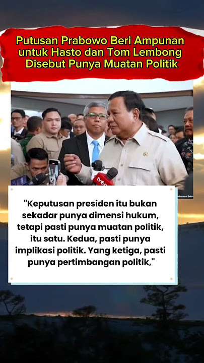 Bantuan bermuatan Politik #tomlembong #prabowosubianto #foryou #masukberanda #shortsyoutube #fyp