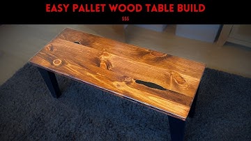 DIY Pallet Wood Coffee Table Tutorial | How to Make a Rustic Wooden Table (Pallet Wood Projects)