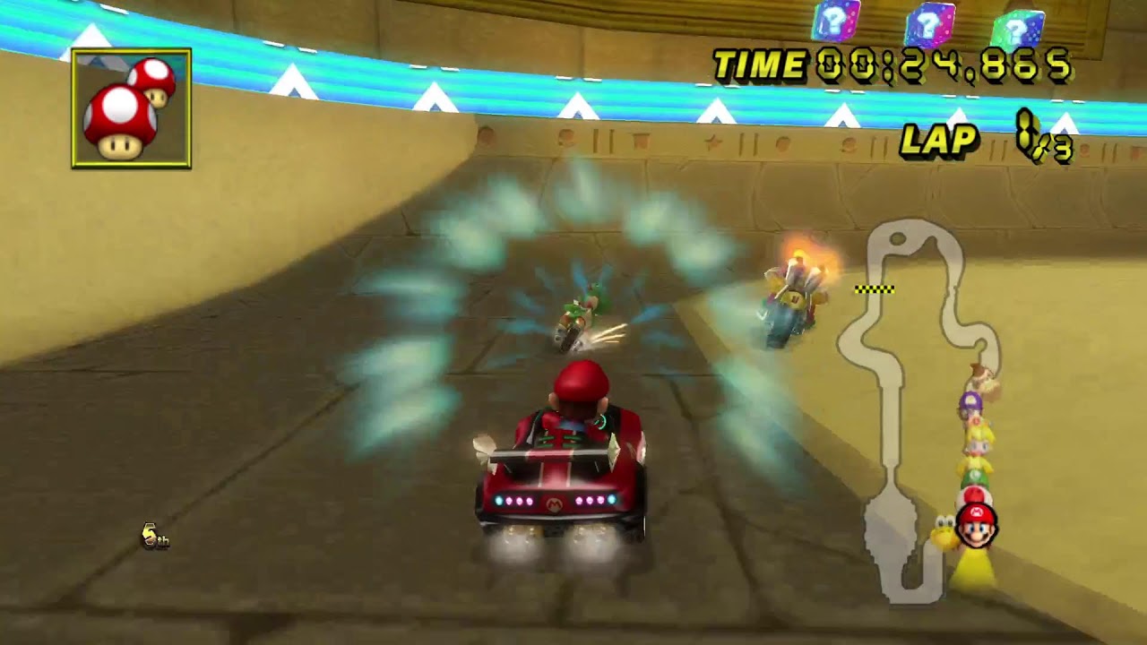 Sofa begins Mario Kart Wii