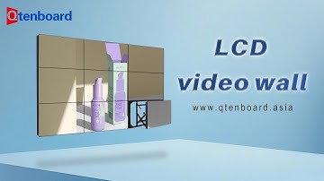 Qtenboard LCD Video Wall – Eye-Catching Ads in Stunning 4K